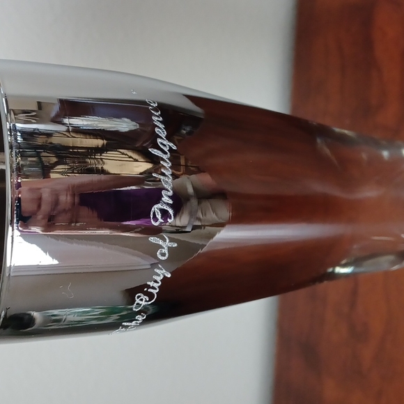 VINTAGE MGM Casino Las Vegas Souvenir Silver Pilsner Glass - Picture 2 of 11